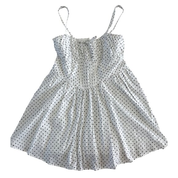 Altard State Paloma Polka Dot Mini Dress White Black Size XL Sleeveless NWOT $76 - Picture 4 of 10